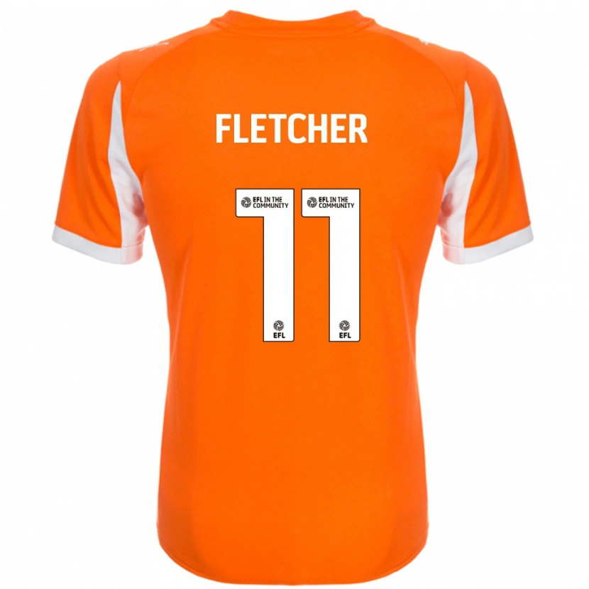 Danxen Kinder Ashley Fletcher #11 Orange Weiß Heimtrikot Trikot 2025/26 T-Shirt Schweiz