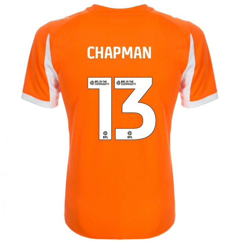 Danxen Kinder Mackenzie Chapman #13 Orange Weiß Heimtrikot Trikot 2025/26 T-Shirt Schweiz