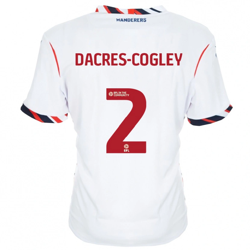 Danxen Kinder Josh Dacres-Cogley #2 Weiß Rot Heimtrikot Trikot 2025/26 T-Shirt Schweiz