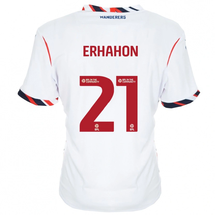 Danxen Kinder Ethan Erhahon #21 Weiß Rot Heimtrikot Trikot 2025/26 T-Shirt Schweiz