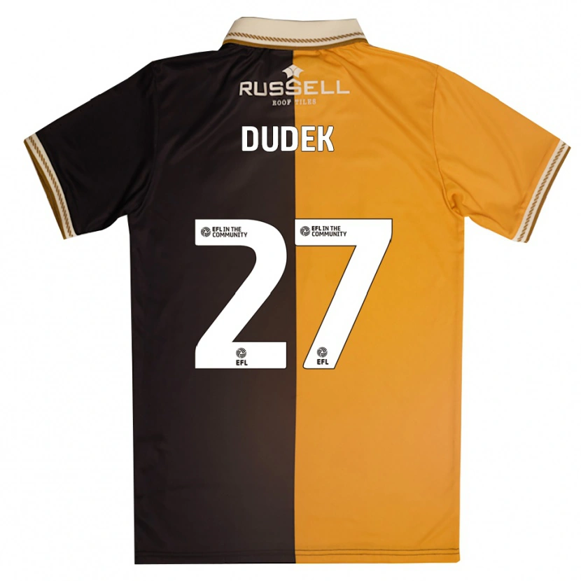 Danxen Kinder Kamil Dudek #27 Gelb Schwarz Heimtrikot Trikot 2025/26 T-Shirt Schweiz