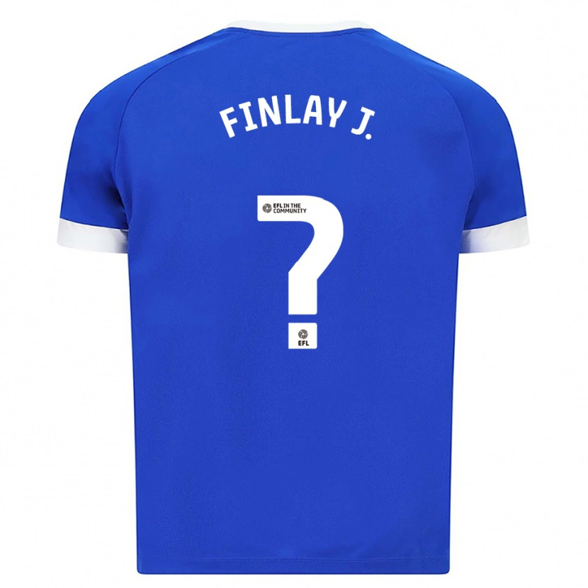Danxen Kinder Finlay Johnson #0 Blau Weiß Heimtrikot Trikot 2025/26 T-Shirt Schweiz