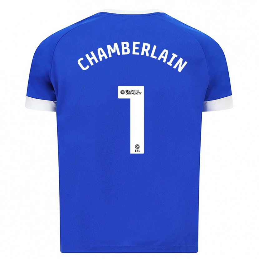 Danxen Kinder Ceryn Chamberlain #1 Blau Weiß Heimtrikot Trikot 2025/26 T-Shirt Schweiz