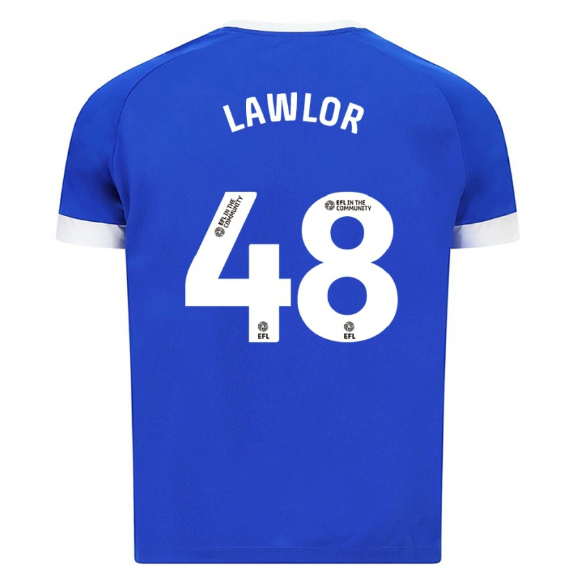 Danxen Kinder Dylan Lawlor #48 Blau Weiß Heimtrikot Trikot 2025/26 T-Shirt Schweiz