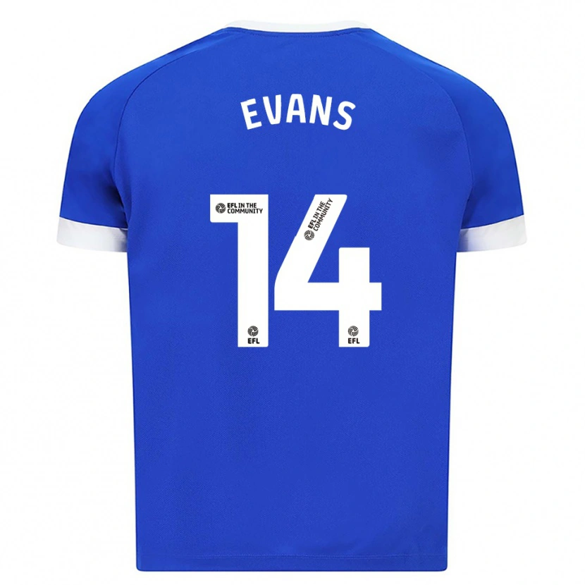 Danxen Kinder Shannon Evans #14 Blau Weiß Heimtrikot Trikot 2025/26 T-Shirt Schweiz