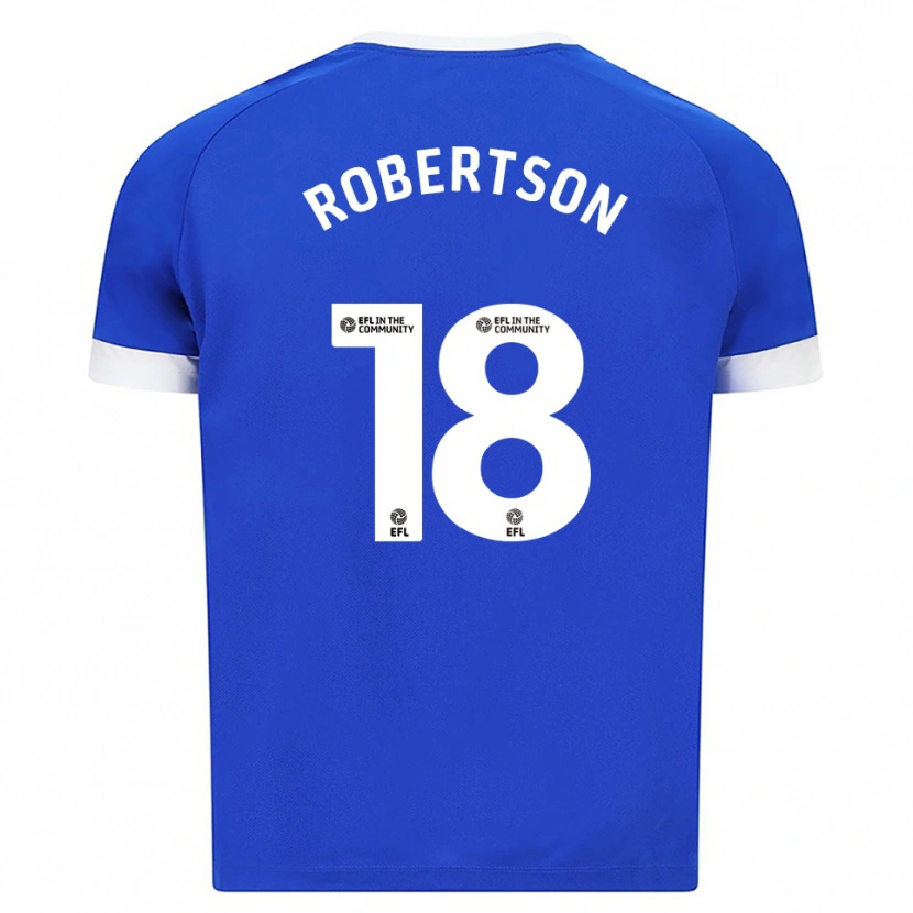 Danxen Kinder Alex Robertson #18 Blau Weiß Heimtrikot Trikot 2025/26 T-Shirt Schweiz