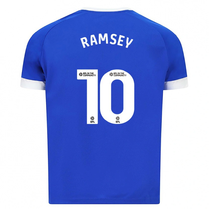 Danxen Kinder Aaron Ramsey #10 Blau Weiß Heimtrikot Trikot 2025/26 T-Shirt Schweiz