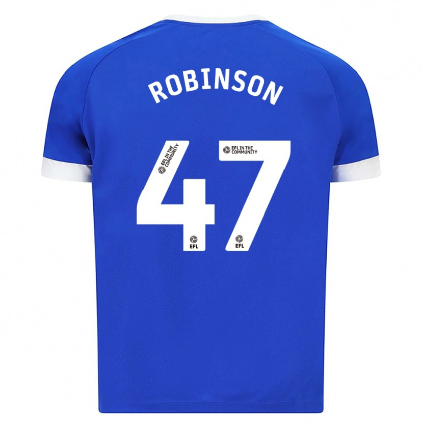 Danxen Kinder Callum Robinson #47 Blau Weiß Heimtrikot Trikot 2025/26 T-Shirt Schweiz