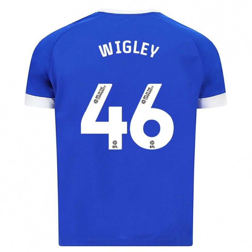 Danxen Kinder Morgan Wigley #46 Blau Weiß Heimtrikot Trikot 2025/26 T-Shirt Schweiz