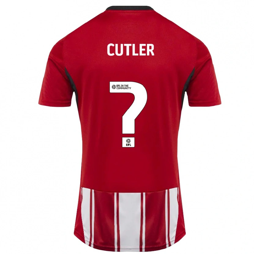 Danxen Kinder Theo Cutler #0 Rot Weiß Schwarz Heimtrikot Trikot 2025/26 T-Shirt Schweiz