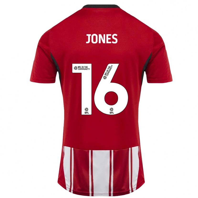 Danxen Kinder Patrick Jones #16 Rot Weiß Schwarz Heimtrikot Trikot 2025/26 T-Shirt Schweiz