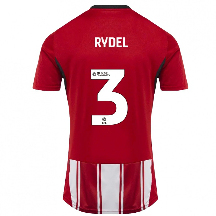 Danxen Kinder Ryan Rydel #3 Rot Weiß Schwarz Heimtrikot Trikot 2025/26 T-Shirt Schweiz