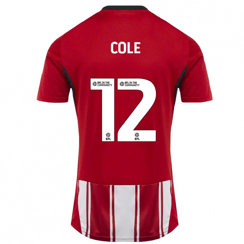Danxen Kinder Reece Cole #12 Rot Weiß Schwarz Heimtrikot Trikot 2025/26 T-Shirt Schweiz