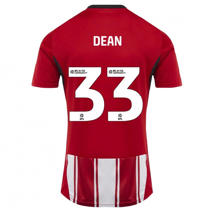 Danxen Kinder Tom Dean #33 Rot Weiß Schwarz Heimtrikot Trikot 2025/26 T-Shirt Schweiz