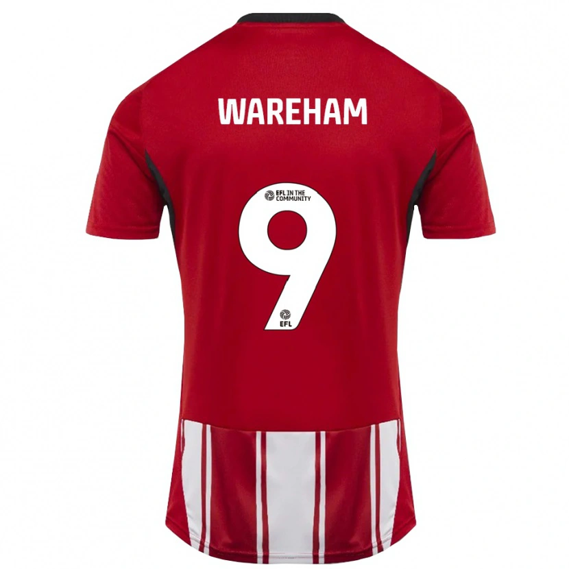 Danxen Kinder Jayden Wareham #9 Rot Weiß Schwarz Heimtrikot Trikot 2025/26 T-Shirt Schweiz