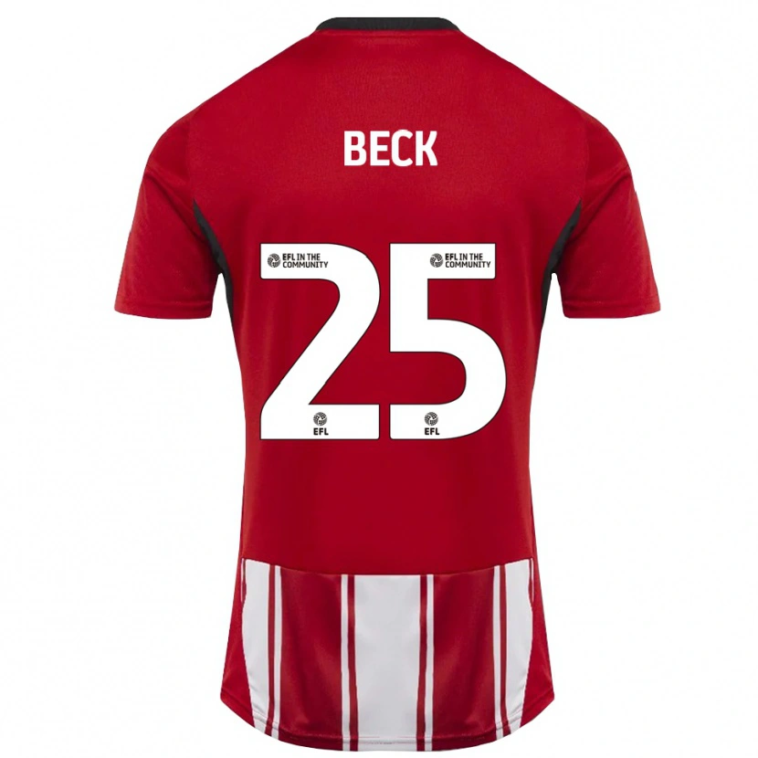 Danxen Kinder Steph Beck #25 Rot Weiß Schwarz Heimtrikot Trikot 2025/26 T-Shirt Schweiz