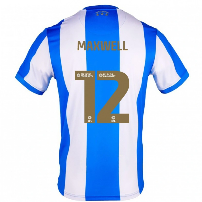 Danxen Kinder Chris Maxwell #12 Blau Weiß Heimtrikot Trikot 2025/26 T-Shirt Schweiz