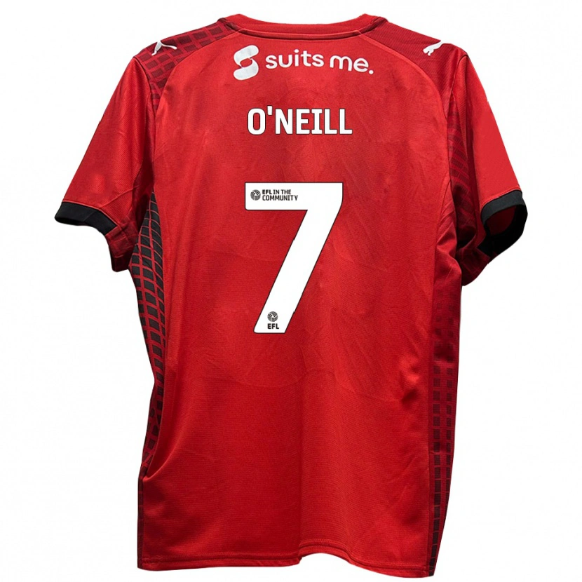 Danxen Kinder Ollie O'neill #7 Rot Schwarz Heimtrikot Trikot 2025/26 T-Shirt Schweiz
