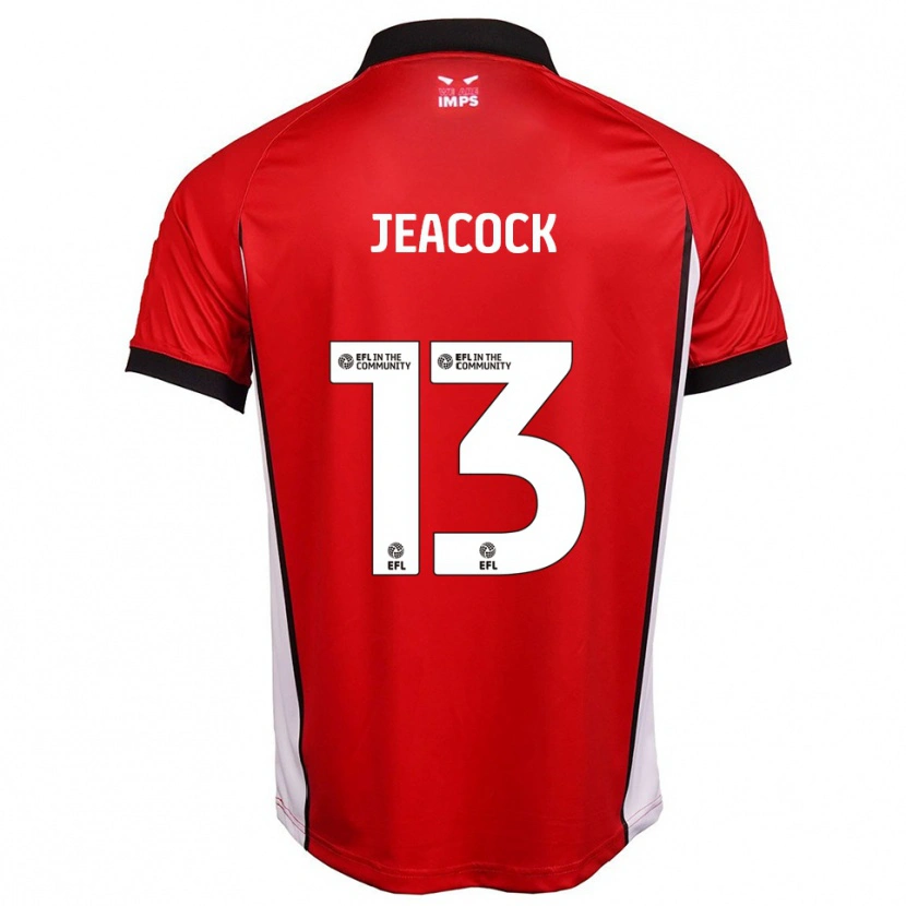 Danxen Kinder Zach Jeacock #13 Rot Weiß Heimtrikot Trikot 2025/26 T-Shirt Schweiz