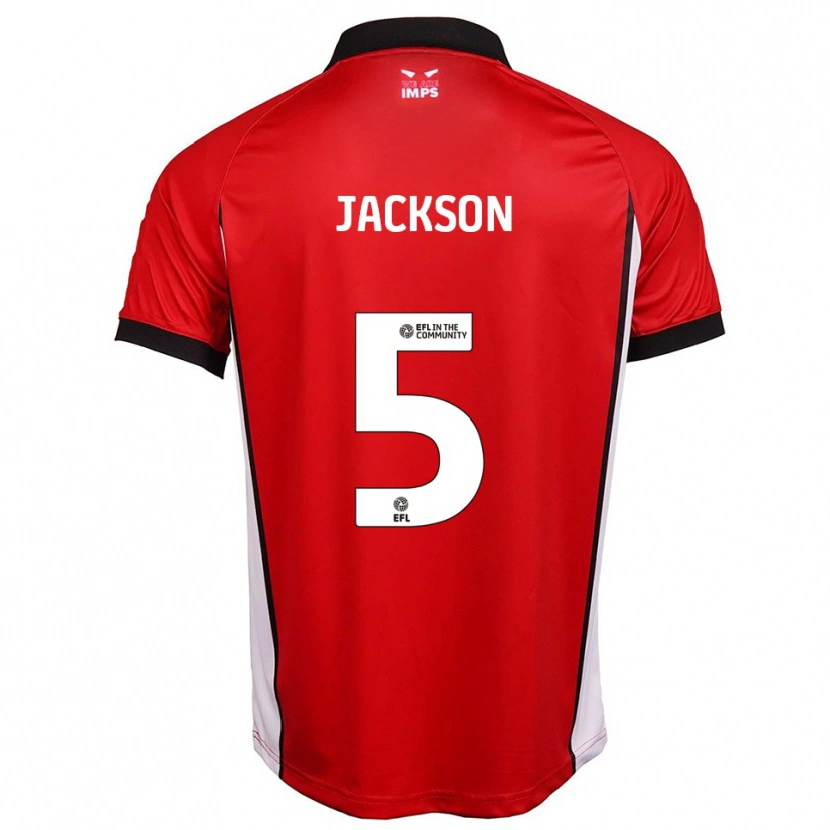 Danxen Kinder Adam Jackson #5 Rot Weiß Heimtrikot Trikot 2025/26 T-Shirt Schweiz