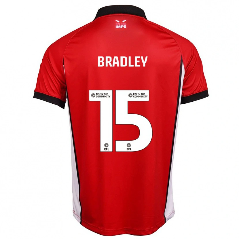 Danxen Kinder Sonny Bradley #15 Rot Weiß Heimtrikot Trikot 2025/26 T-Shirt Schweiz