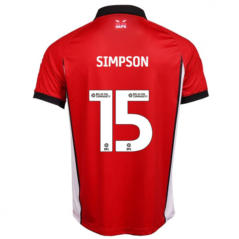 Danxen Kinder John Simpson #15 Rot Weiß Heimtrikot Trikot 2025/26 T-Shirt Schweiz