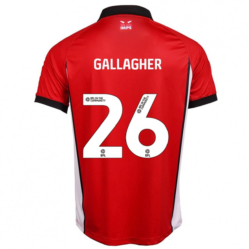 Danxen Kinder Oisín Gallagher #26 Rot Weiß Heimtrikot Trikot 2025/26 T-Shirt Schweiz
