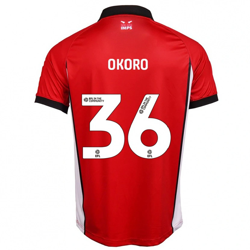 Danxen Kinder Zane Okoro #36 Rot Weiß Heimtrikot Trikot 2025/26 T-Shirt Schweiz
