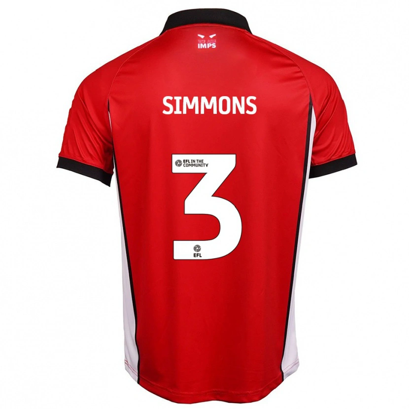 Danxen Kinder Noah Simmons #3 Rot Weiß Heimtrikot Trikot 2025/26 T-Shirt Schweiz