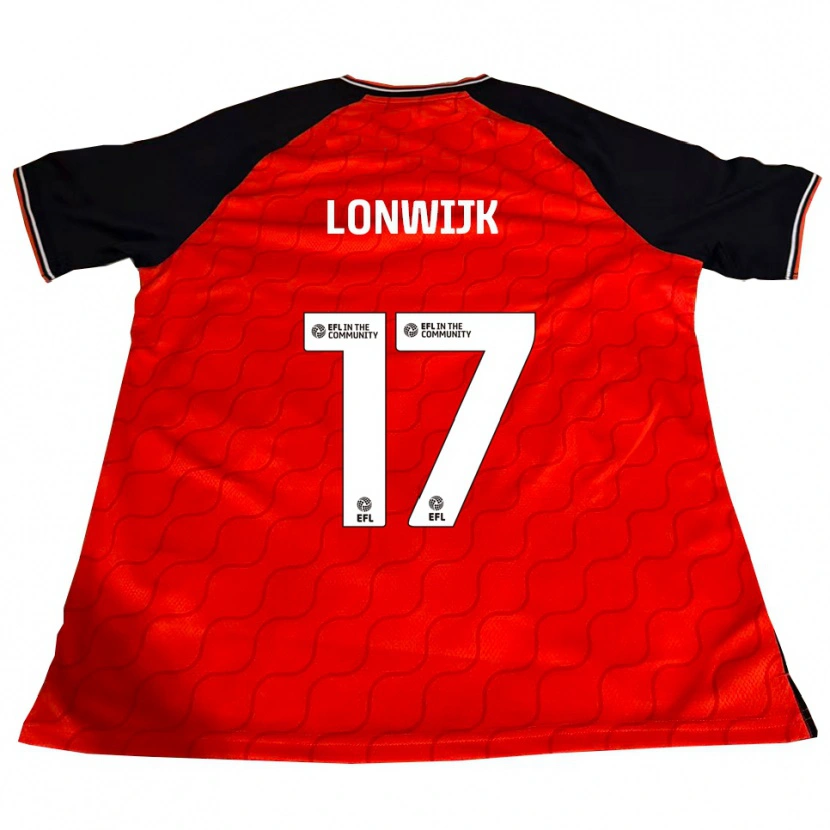 Danxen Kinder Nigel Lonwijk #17 Orange Schwarz Weiß Heimtrikot Trikot 2025/26 T-Shirt Schweiz