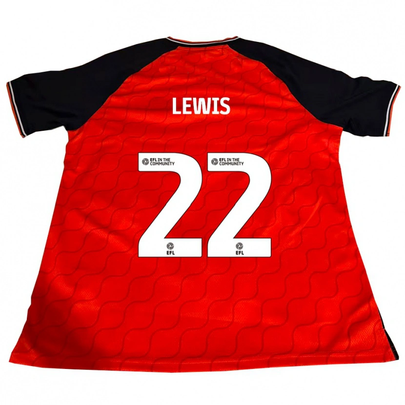 Danxen Kinder Shanice Lewis #22 Orange Schwarz Weiß Heimtrikot Trikot 2025/26 T-Shirt Schweiz