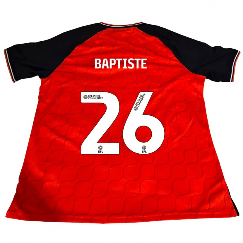 Danxen Kinder Shandon Baptiste #26 Orange Schwarz Weiß Heimtrikot Trikot 2025/26 T-Shirt Schweiz