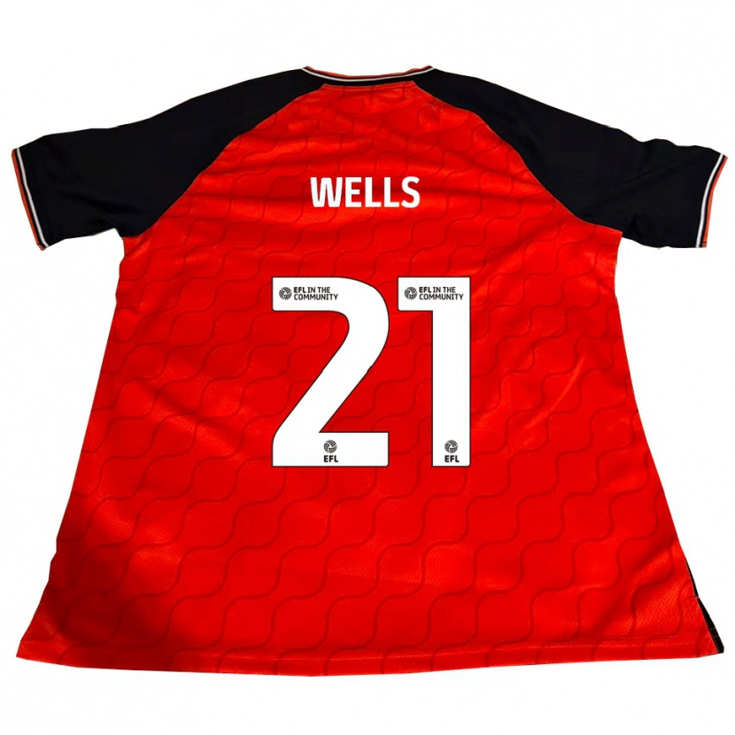 Danxen Kinder Nahki Wells #21 Orange Schwarz Weiß Heimtrikot Trikot 2025/26 T-Shirt Schweiz