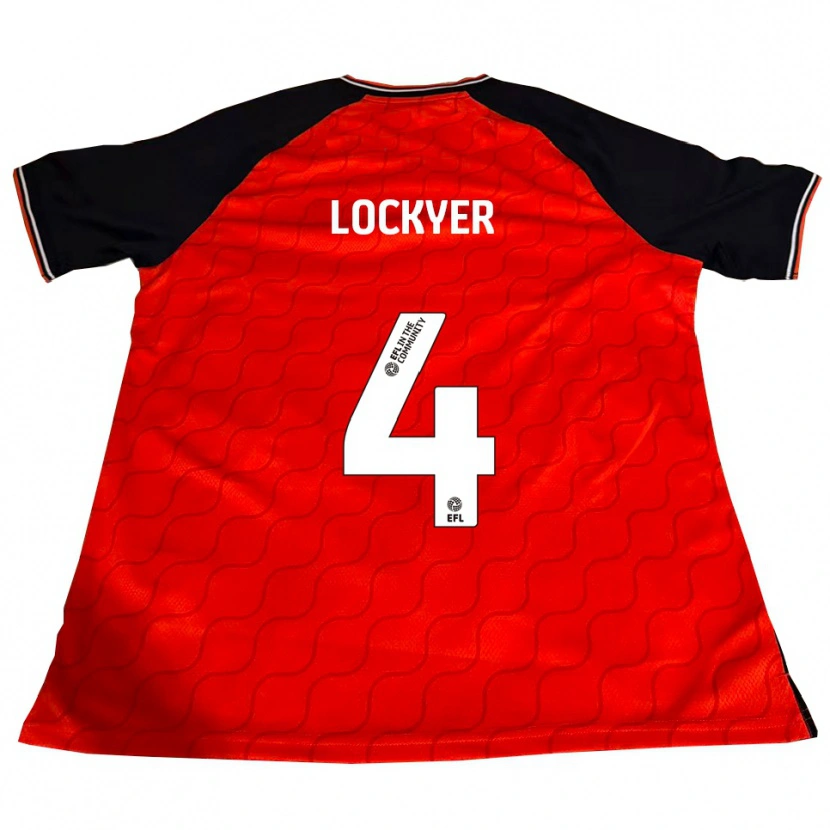 Danxen Kinder Tom Lockyer #4 Orange Schwarz Weiß Heimtrikot Trikot 2025/26 T-Shirt Schweiz