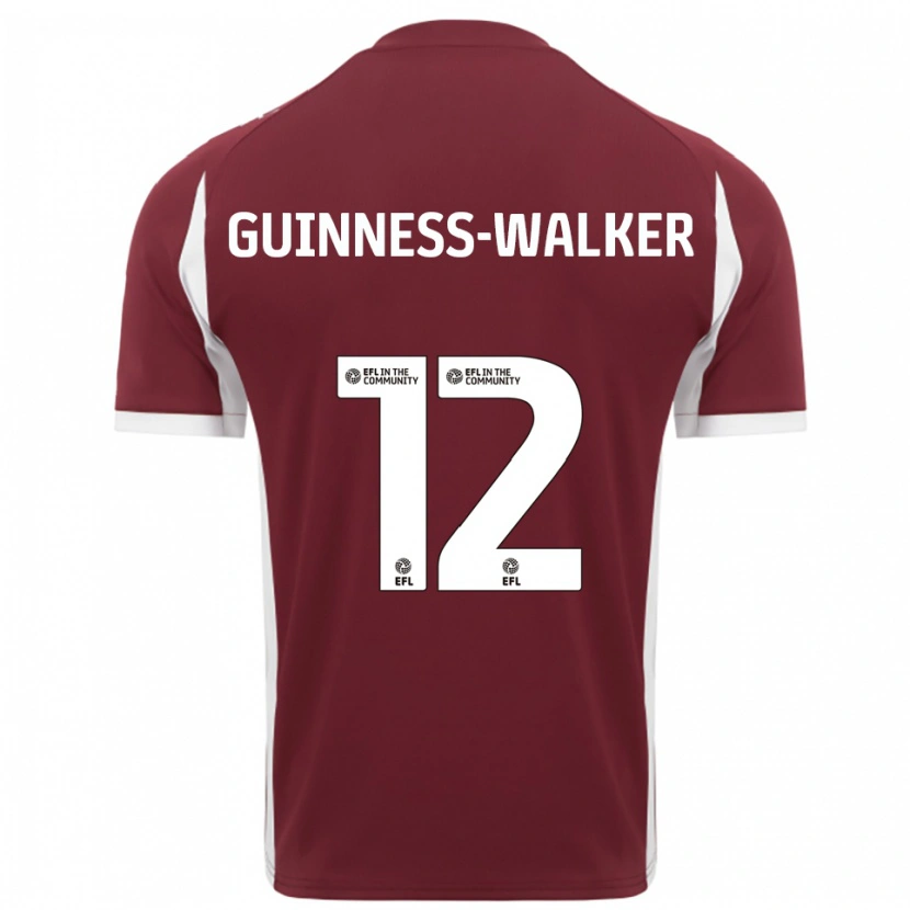 Danxen Kinder Nesta Guinness-Walker #12 Burgunderrot Weiß Heimtrikot Trikot 2025/26 T-Shirt Schweiz