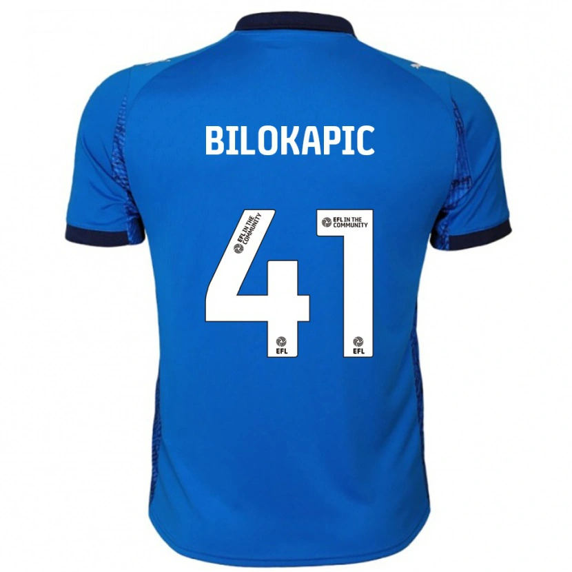 Danxen Kinder Nicholas Bilokapic #41 Blau Weiß Heimtrikot Trikot 2025/26 T-Shirt Schweiz