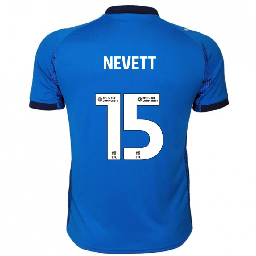 Danxen Kinder George Nevett #15 Blau Weiß Heimtrikot Trikot 2025/26 T-Shirt Schweiz