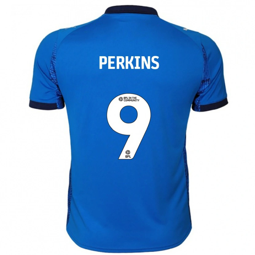 Danxen Kinder Kier Perkins #9 Blau Weiß Heimtrikot Trikot 2025/26 T-Shirt Schweiz