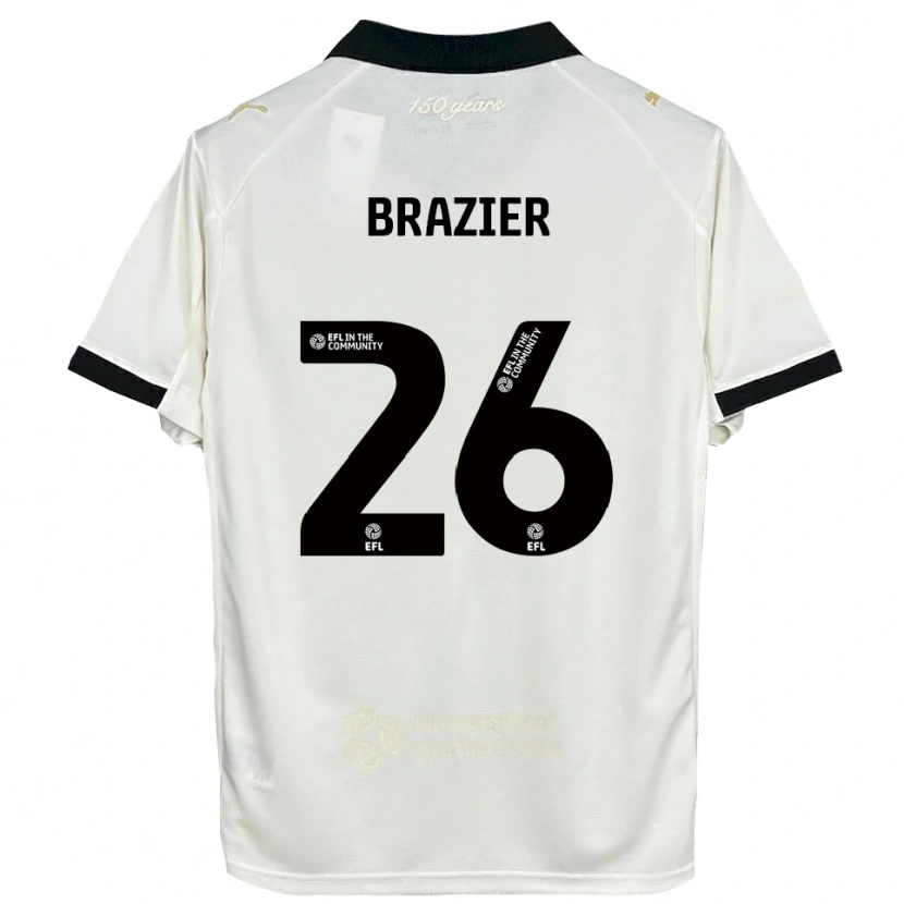 Danxen Kinder Liam Brazier #26 Cremeweiß Schwarz Heimtrikot Trikot 2025/26 T-Shirt Schweiz