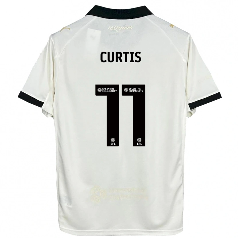 Danxen Kinder Ronan Curtis #11 Cremeweiß Schwarz Heimtrikot Trikot 2025/26 T-Shirt Schweiz
