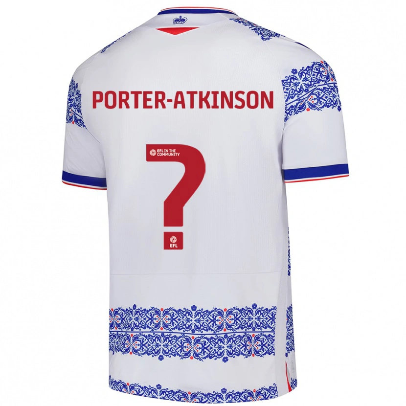 Danxen Kinder Jayden Porter-Atkinson #0 Weiß Blau Heimtrikot Trikot 2025/26 T-Shirt Schweiz