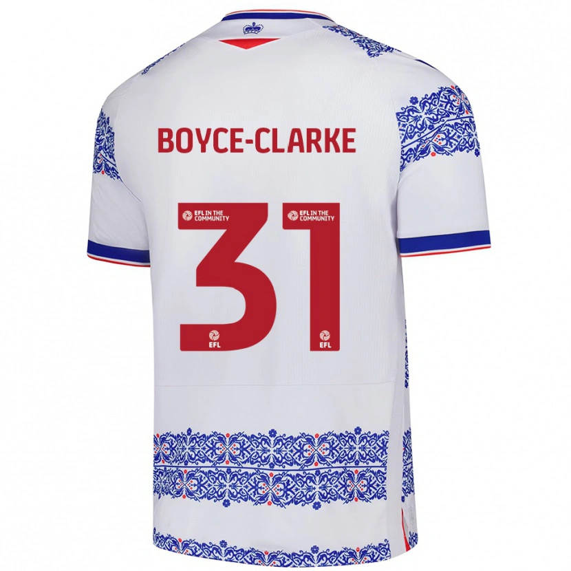 Danxen Kinder Coniah Boyce-Clarke #31 Weiß Blau Heimtrikot Trikot 2025/26 T-Shirt Schweiz