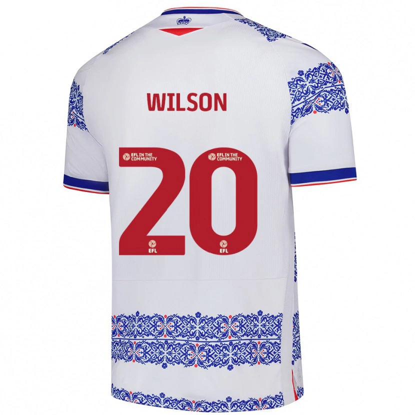 Danxen Kinder Georgia Wilson #20 Weiß Blau Heimtrikot Trikot 2025/26 T-Shirt Schweiz