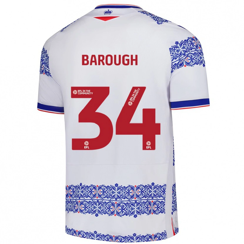 Danxen Kinder Joe Barough #34 Weiß Blau Heimtrikot Trikot 2025/26 T-Shirt Schweiz