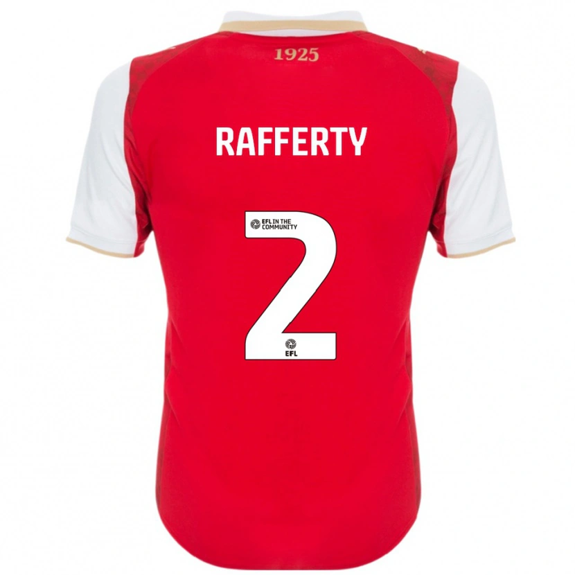 Danxen Kinder Joe Rafferty #2 Rot Weiß Heimtrikot Trikot 2025/26 T-Shirt Schweiz