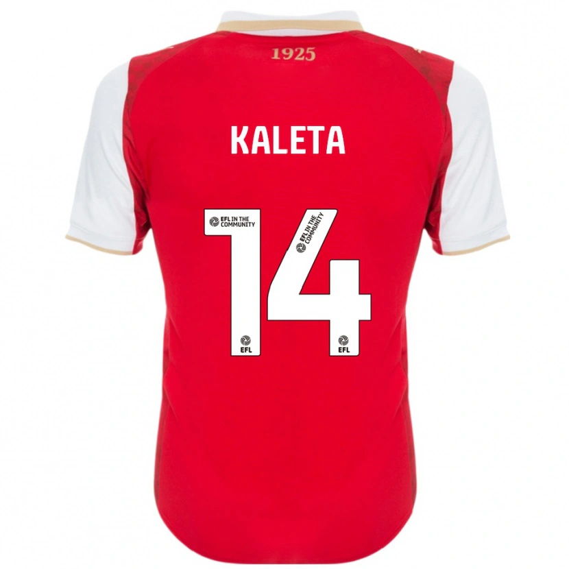 Danxen Kinder Marvin Kaleta #14 Rot Weiß Heimtrikot Trikot 2025/26 T-Shirt Schweiz