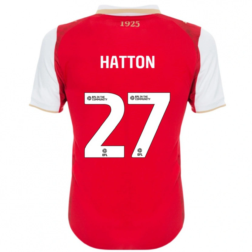 Danxen Kinder Ben Hatton #27 Rot Weiß Heimtrikot Trikot 2025/26 T-Shirt Schweiz