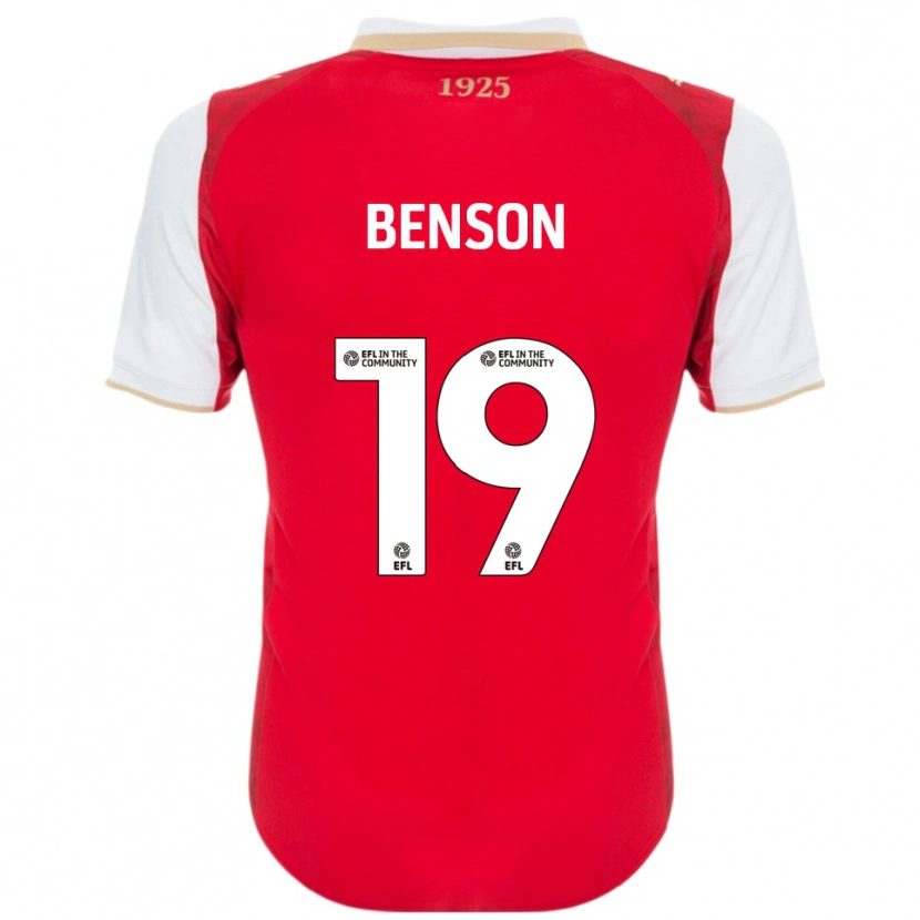 Danxen Kinder Josh Benson #19 Rot Weiß Heimtrikot Trikot 2025/26 T-Shirt Schweiz