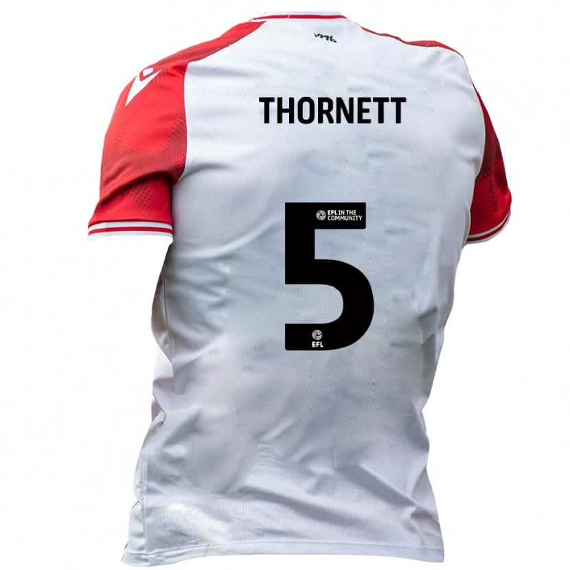 Danxen Kinder Alfie Thornett #5 Weiß Rot Heimtrikot Trikot 2025/26 T-Shirt Schweiz