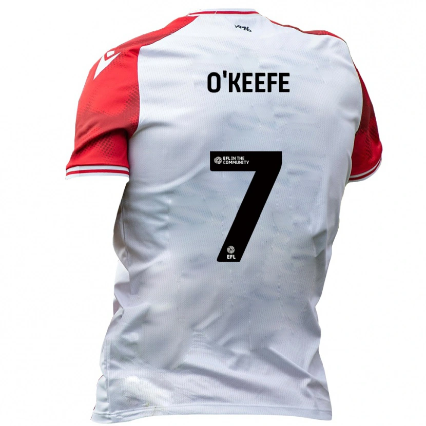 Danxen Kinder Albie O'keefe #7 Weiß Rot Heimtrikot Trikot 2025/26 T-Shirt Schweiz